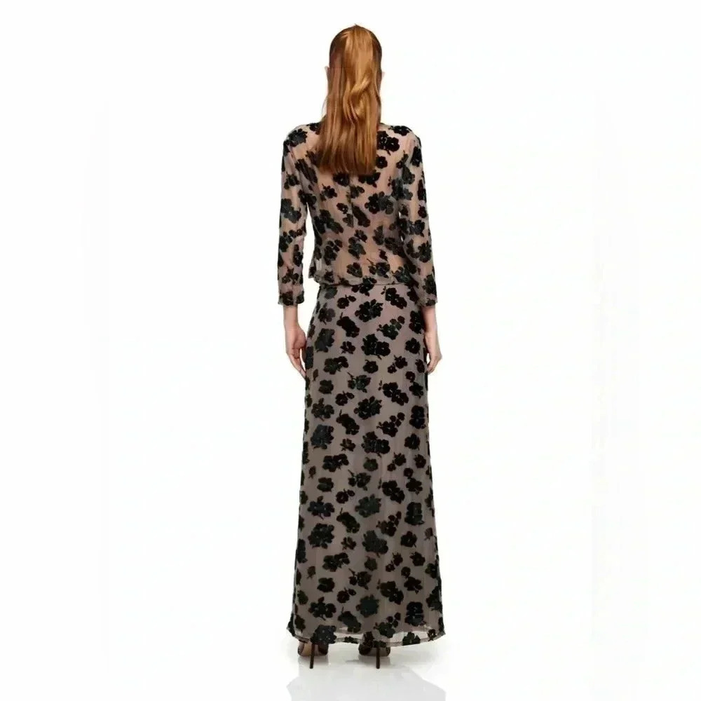 Revolve Lioness  Kenny Nineties Semi-Sheer Floral Top - Picture 4 of 12